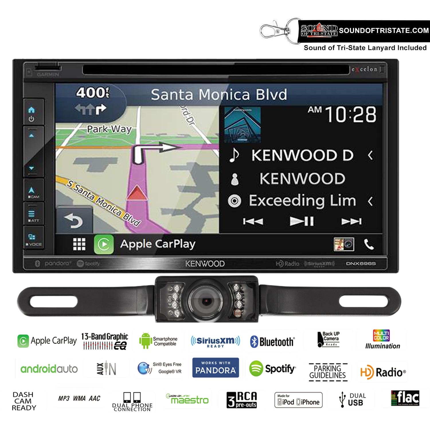 COLOR REAR VIEW CAMERA W// QUICK CONNECT FOR KENWOOD DNX-893S DNX893S